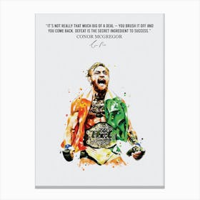 Conor Mcgregor Quotes 5 Canvas Print