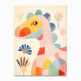 Colourful Dinosaur Edmontosaurus 1 Canvas Print