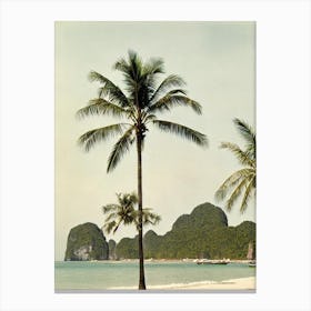 Phra Nang Beach Krabi Thailand Vintage Canvas Print