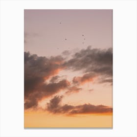 Warm Summer Clouds Canvas Print