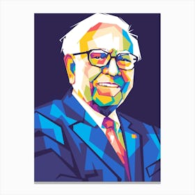 Warren Buffet Wpap Canvas Print