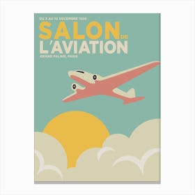 SALON L'AVIATION Canvas Print