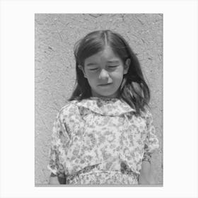 Untitled Photo, Possibly Related To Spanish American Girl, Chamisal, New Mexico By Russell Lee Canvas Print