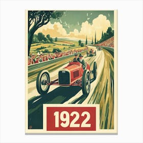 Aihrgdesign A Vintage Sports Poster For A 1922 Automobile Ral 6b16db14 2a3b 4cae A327 5681e1da7a53 0 Canvas Print