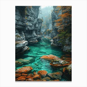 Slovakian Waterfall Canvas Print