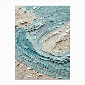 Abstract Blue Wave Canvas Print