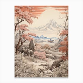 Japanese Snowbell Victorian Style 2 Canvas Print