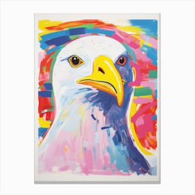 Colourful Bird Painting Seagull 3 Canvas Print