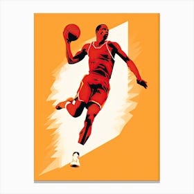 Basketball Player 6 print Canvas Print
