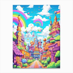 Pixel Art Canvas Print