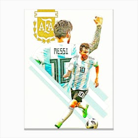 Lionel Messi 4 Canvas Print