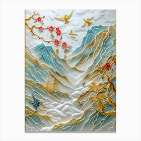 Chinese Landscape Painting Canvas Print