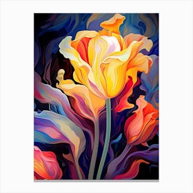 Flowing Tulips Canvas Print