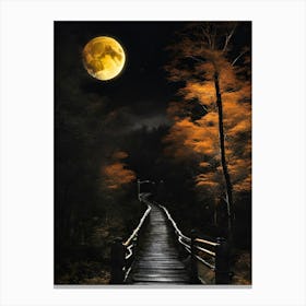 Moonlight Path Canvas Print