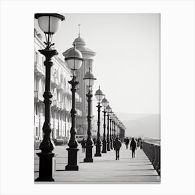 Trieste, Italy,  Black And White Analogue Photography  1 Canvas Print