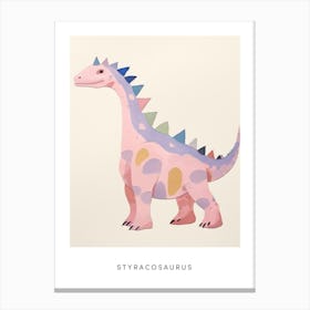 Nursery Dinosaur Art Styracosaurus 4 Poster Canvas Print