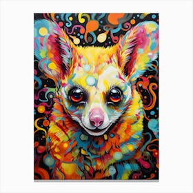  A Ringtail Possum Vibrant Paint Splash 2 Canvas Print