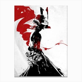 Warrior Samurai Girl Canvas Print