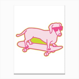 Prints, posters, nursery and kids rooms. Fun dog, music, sports, skateboard, add fun and decorate the place.6 Canvas Print