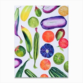 Cucumber Marker vegetable Canvas Print