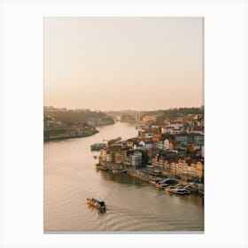 Portugal River Canal Canvas Print