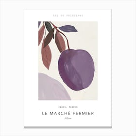 Plum Le Marche Fermier Poster 1 Canvas Print