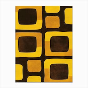 Yellow Squares 1 Canvas Print