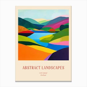 Colourful Abstract Loch Lomond Scotland 4 Poster Canvas Print