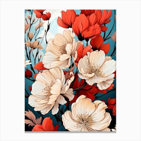 Cherry Blossoms Wallpaper Canvas Print