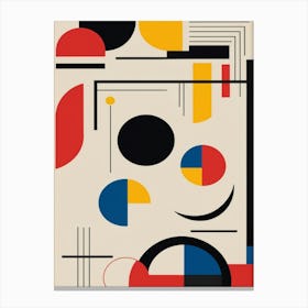 bauhaus geometric exhibition print 7 Canvas Print