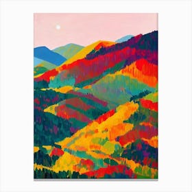 Triglav National Park 1 Slovenia Abstract Colourful Canvas Print