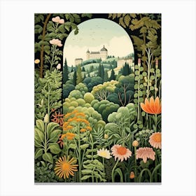 Mirabell Palace Gardens Austria Henri Rousseau Style 3 Canvas Print