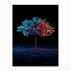 Tree In The Dark 44 Canvas Print