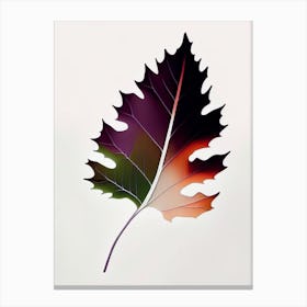 Oak Leaf Abstract 3 Canvas Print