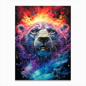 Psychedelic Lion Canvas Print