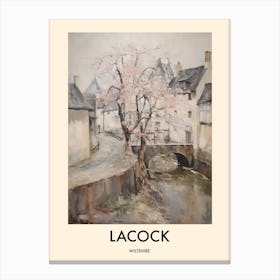 Lacock (Wiltshire) Painting 2 Travel Poster Canvas Print