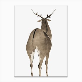 Hokusai Antelope Canvas Print