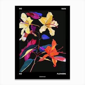 No Rain No Flowers Poster Bougainvillea 2 Canvas Print