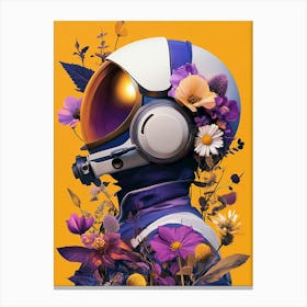 Flower astronaut Canvas Print