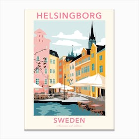 Helsingborg, Sweden, Flat Pastels Tones Illustration 1 Poster Canvas Print
