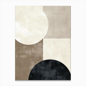 Soothing Geometry Minimalist Style Canvas Print