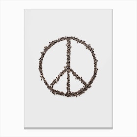 Coffee & Peace Essentials Canvas Print