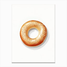 Toasted Bagel Marker Art 3 Canvas Print