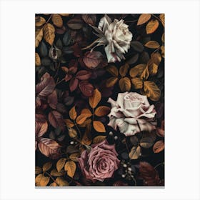 Roses Wallpaper 1 Canvas Print