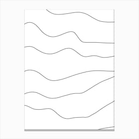 Wavy Lines 27 Canvas Print