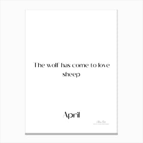 April, the month of jokes. The funny, the strange, an annual tradition.8 Canvas Print