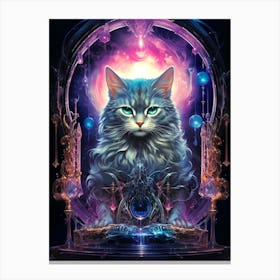 Cat In A Dream Canvas Print