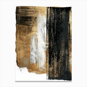 Gold And Black 40 Canvas Print