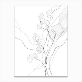 Abstract Line Drawing Canvas Print