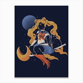 Cosmic Sailor - Cute Geek Anime Gift 1 Canvas Print